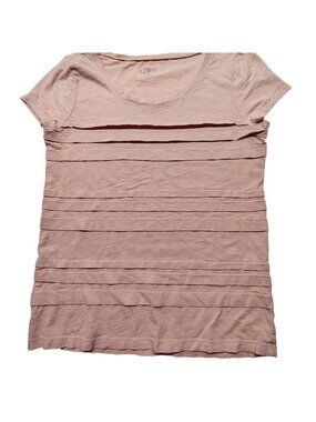 Loft Ruffled Pink Women's Shirt Pink Small Layered Fairy Bliss